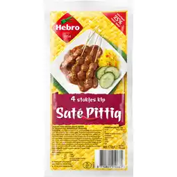 Jumbo Hebro Kipsaté Pittig 4 Stokjes 172 g aanbieding
