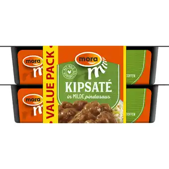 Jumbo Mora Kip Saté in Milde Pindasaus Value Pack 2 x 160g aanbieding