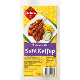 Jumbo Hebro Kipsaté Ketjap 4 Stokjes 172 g aanbieding