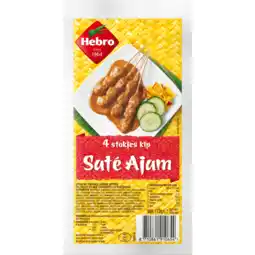 Jumbo Hebro Kipsaté Ajam 4 stokjes 172 g aanbieding