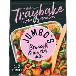 Jumbo Jumbo's Traybake Broccoli & Wortel Mix 450 g aanbieding
