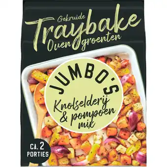 Jumbo Jumbo's Traybake Knolselderij & Pompoen Mix 450 g aanbieding