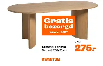 Kwantum Eettafel Formia aanbieding