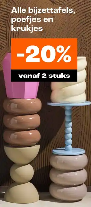 Kwantum Alle bijzettafels, poefjes en krukjes aanbieding