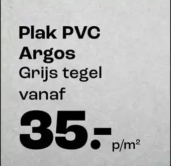 Kwantum Plak PVC Argos aanbieding