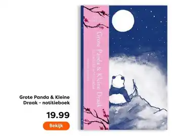 The Read Shop Grote Panda & Kleine Draak notitieboek aanbieding