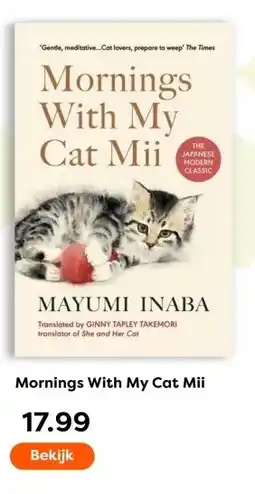 The Read Shop Mornings With My Cat Mii aanbieding