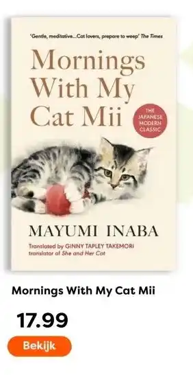 The Read Shop Mornings With My Cat Mii aanbieding
