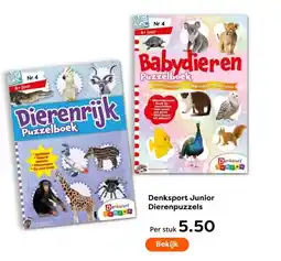 The Read Shop Denksport Junior Dierenpuzzels aanbieding