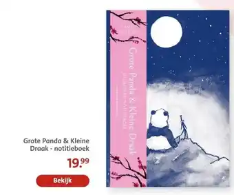 Bruna Grote Panda & Kleine Draak notitieboek aanbieding