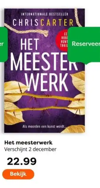 The Read Shop Het meesterwerk aanbieding