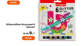 The Read Shop Glitterstiften Bruynzeel 6 kleuren aanbieding