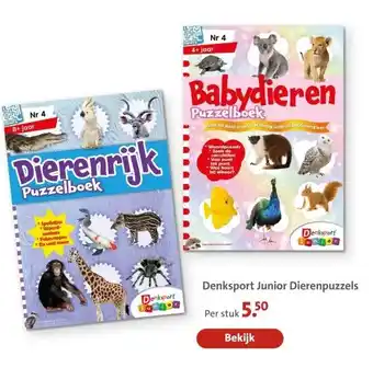 Bruna Denksport Junior Dierenpuzzels aanbieding