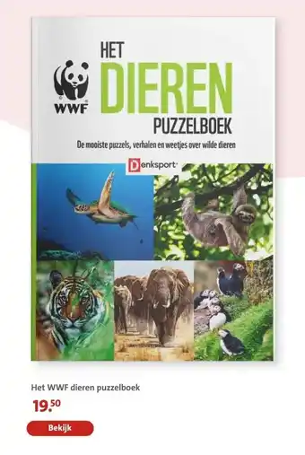 Bruna Het WWF dieren puzzelboek aanbieding