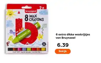 The Read Shop 6 extra dikke waskrijtjes van Bruynzeel aanbieding