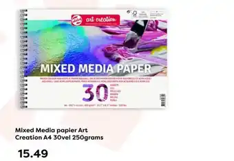 The Read Shop Mixed Media papier Art Creation A4 30vel aanbieding