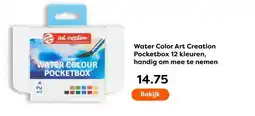 The Read Shop Water Color Art Creation Pocketbox 12 kleuren, handig om mee te nemen aanbieding