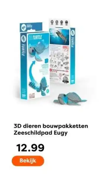 The Read Shop 3D dieren bouwpakketten Zeeschildpad Eugy aanbieding