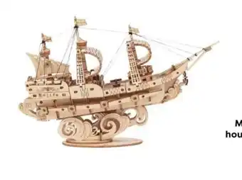 The Read Shop Maak je eigen houten Zeilboot aanbieding