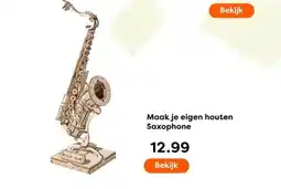 The Read Shop Maak je eigen houten Saxophone aanbieding