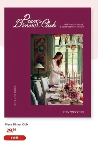 Bruna Pien's Dinner Club aanbieding