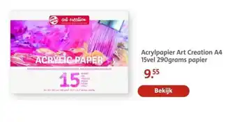 Bruna Acrylpapier Art Creation A4 15vel 290grams papier aanbieding
