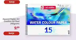 Bruna Aquarel Papier Art Creation A4 15vel aanbieding