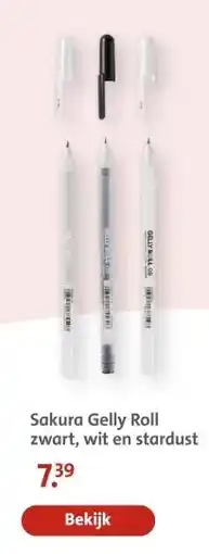 Bruna Sakura Gelly Roll zwart, wit en stardust aanbieding