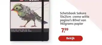 Bruna Schetsboek Sakura aanbieding