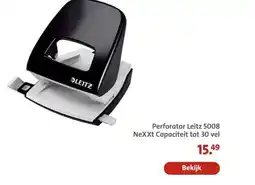 Bruna Perforator Leitz 5008 Nexxt Capaciteit tot 30 vel aanbieding
