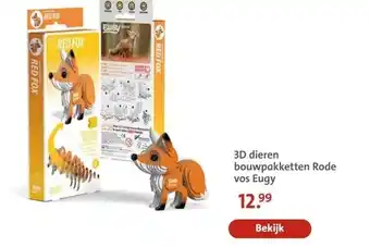 Bruna 3D dieren bouwpakketten Rode vos Eugy aanbieding