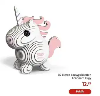 Bruna 3D dieren bouwpakketten Eenhoorn Eugy aanbieding