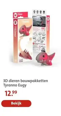Bruna 3D dieren bouwpakketten Tyranno Eugy aanbieding