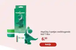 Bruna HeyClay 3 potjes sneldrogende klei T-Rex aanbieding