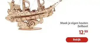Bruna Maak je eigen houten Zeilboot aanbieding