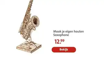 Bruna Maak je eigen houten Saxophone aanbieding