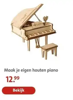 Bruna Maak je eigen houten piano aanbieding