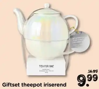 Xenos Giftset theepot iriserend aanbieding