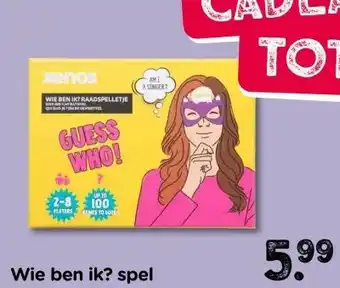 Xenos Wie ben ik? spel aanbieding