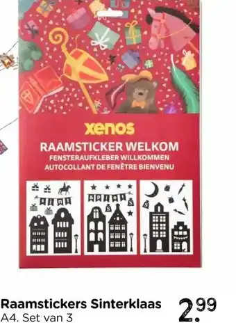Xenos Raamstickers Sinterklaas aanbieding