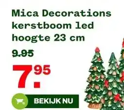 Welkoop Mica Decorations kerstboom led hoogte aanbieding