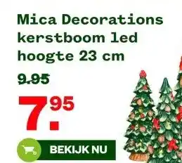 Welkoop Mica Decorations kerstboom led hoogte aanbieding