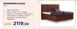 TotaalBED BOXSPRING LULEA aanbieding
