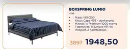 TotaalBED BOXSPRING LUMIO aanbieding