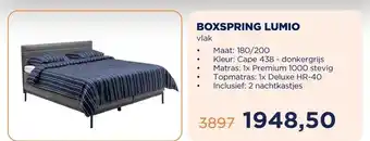 TotaalBED BOXSPRING LUMIO aanbieding