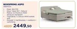 TotaalBED BOXSPRING ASPO aanbieding