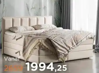 TotaalBED Opbergboxspring Aken met klep aanbieding