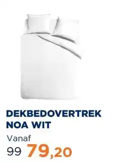 TotaalBED DEKBEDOVERTREK NOA WIT aanbieding