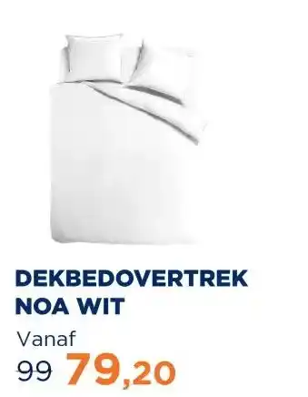 TotaalBED DEKBEDOVERTREK NOA WIT aanbieding