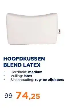 TotaalBED HOOFDKUSSEN BLEND LATEX aanbieding